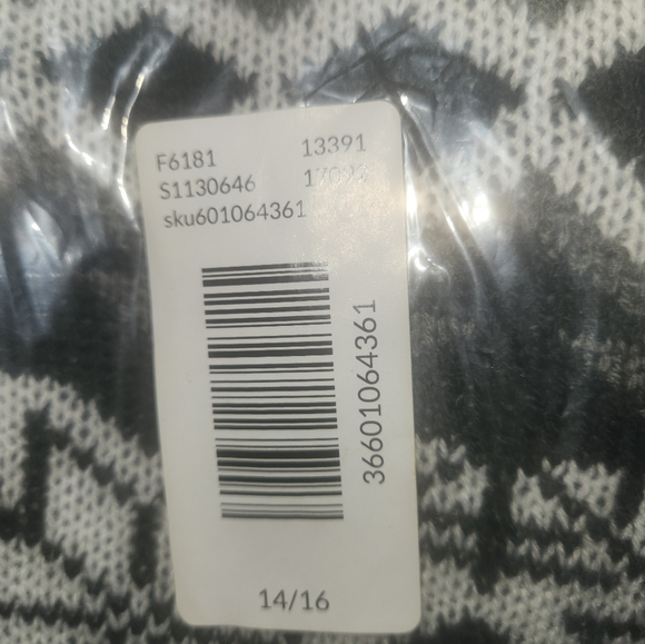 Cowl-Neck Fair Isle Sweater Dress - Picture 7 of 8